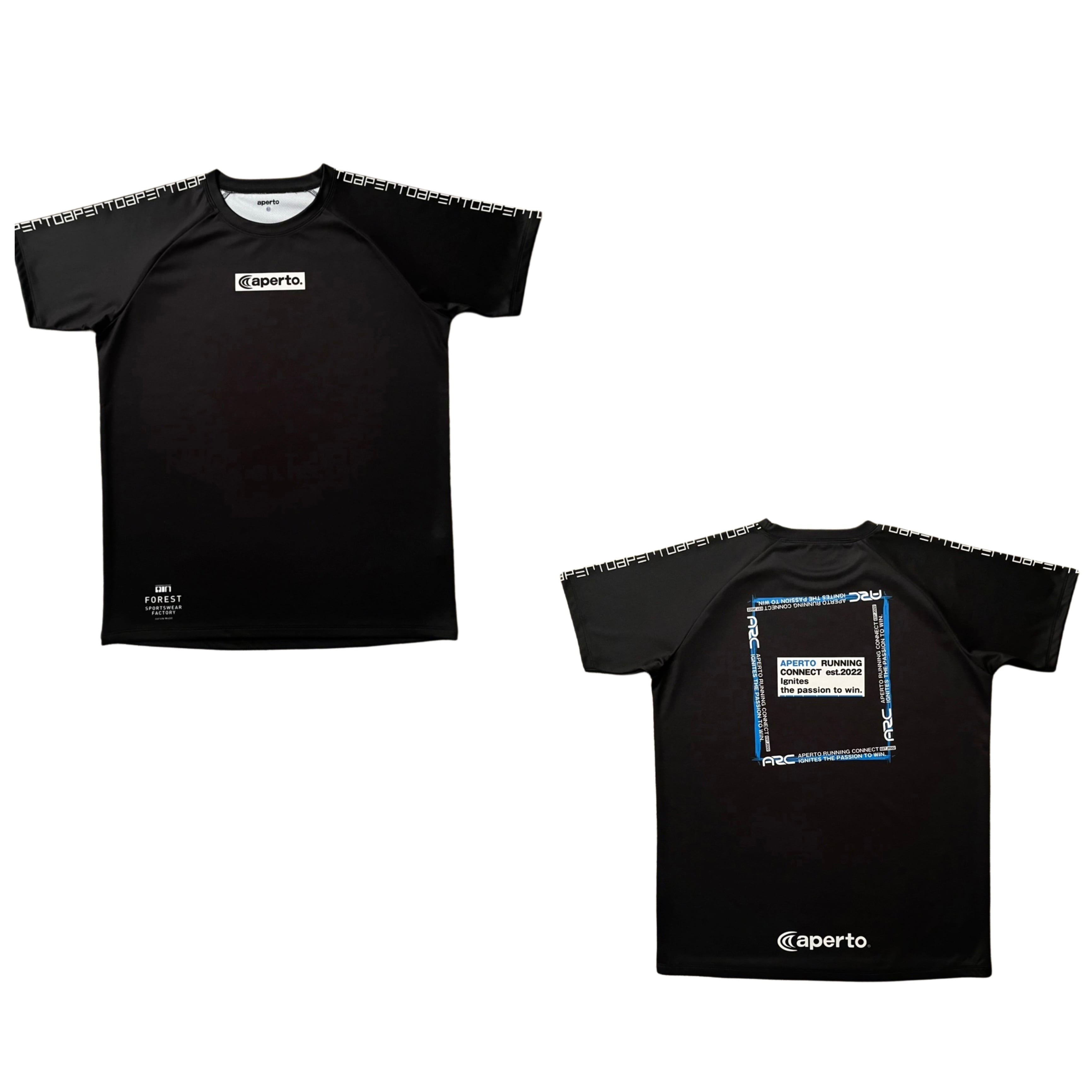AP 126286】ユニセックス アクティビティ ラグランTシャツ ブラック