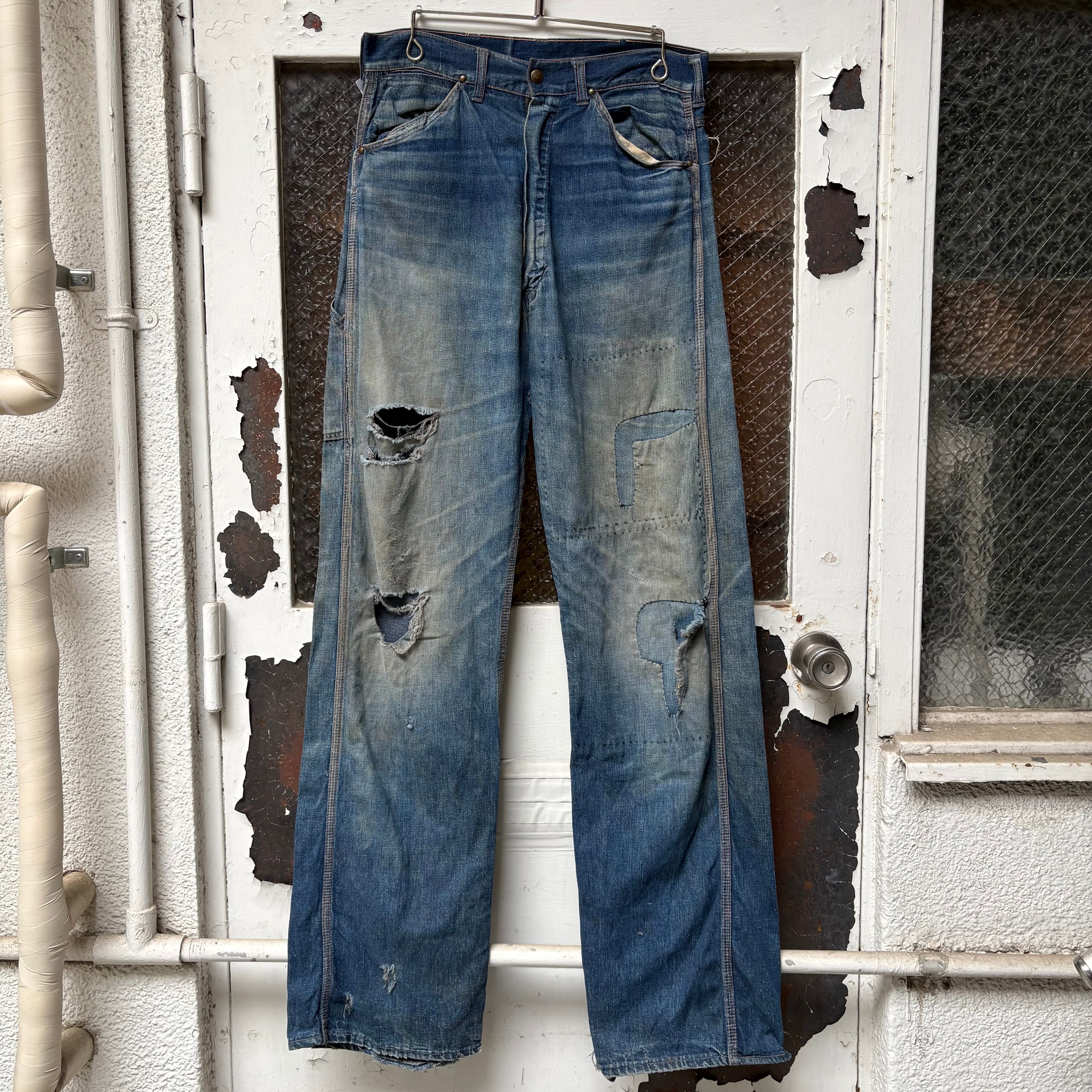 34×30】00's Levi's 501 Crushed Denim Pants 