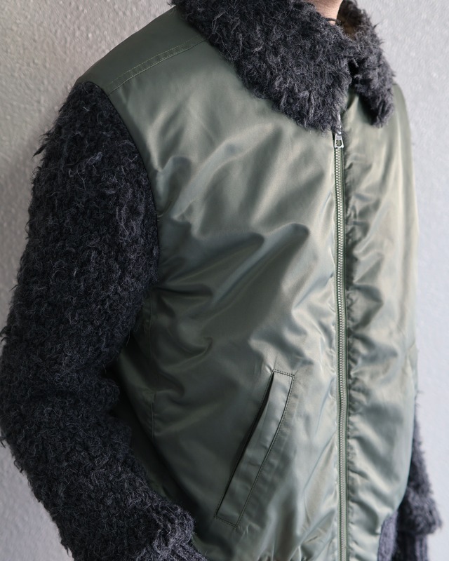 Oscar Ouyang AW25/Green bomber jacket