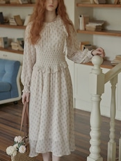 Rêverie à Pois Ruffle Dress F0784
