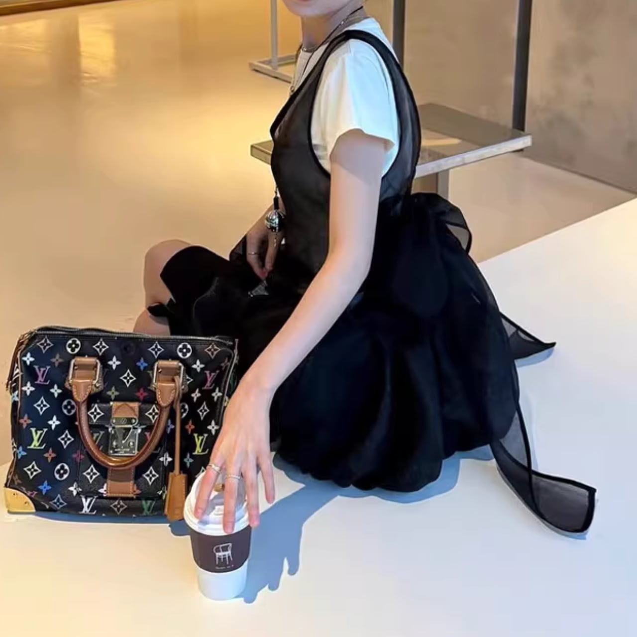 バックリボン バルーンヘム ノースリーブトップス 3412908