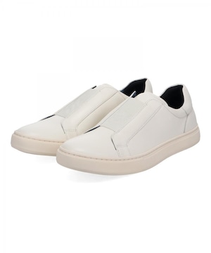 Front Gore Slip-on Shoes　White