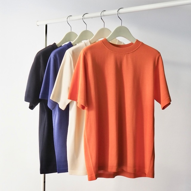 YONETOMI ヨネトミ SILK KNIT TEE〈SHORT SLEEVE〉 95-242-024