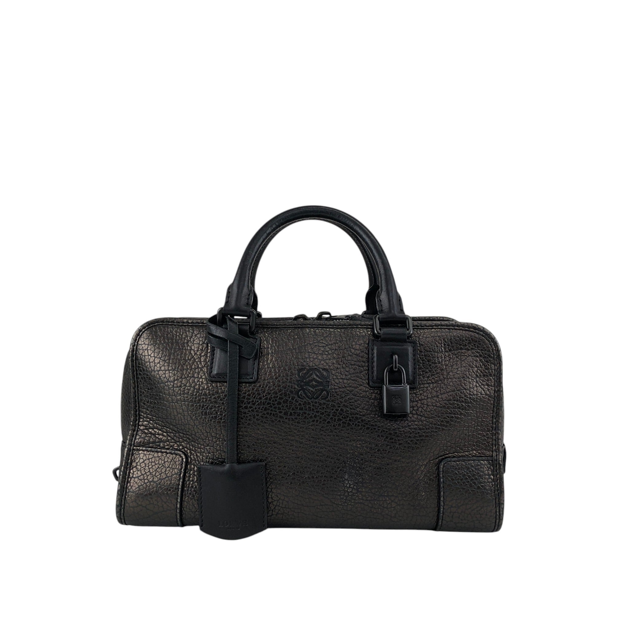 LOEWE ロエベ ハンドバッグ ブラック アナグラム レザー アマソナ ミニ