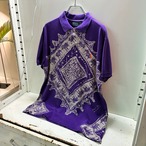 90s POLO RALPH LAUREN ポロシャツ　紫　ポロラルフローレン