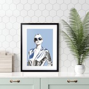 Iron Woman｜スタイリッシュで力強いアイアンアートポスター｜クリエイティブ空間を彩る洗練デザイン｜A2ポスター