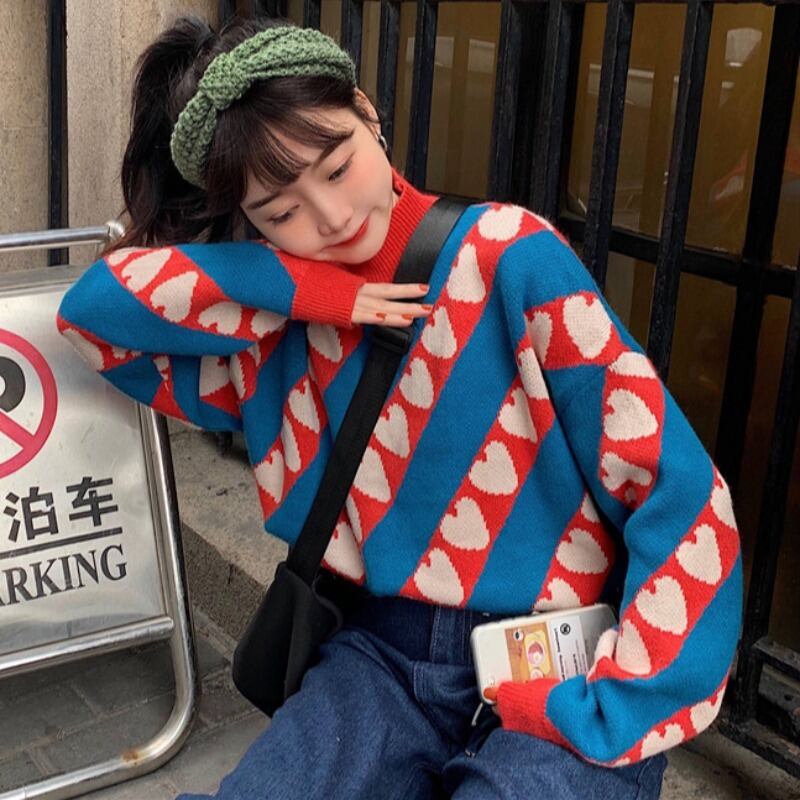 プルオーバー セーター レディースウィンタールーズ薄手スタンダードトップス レトロ 冬物 YY-ファッション6036213743