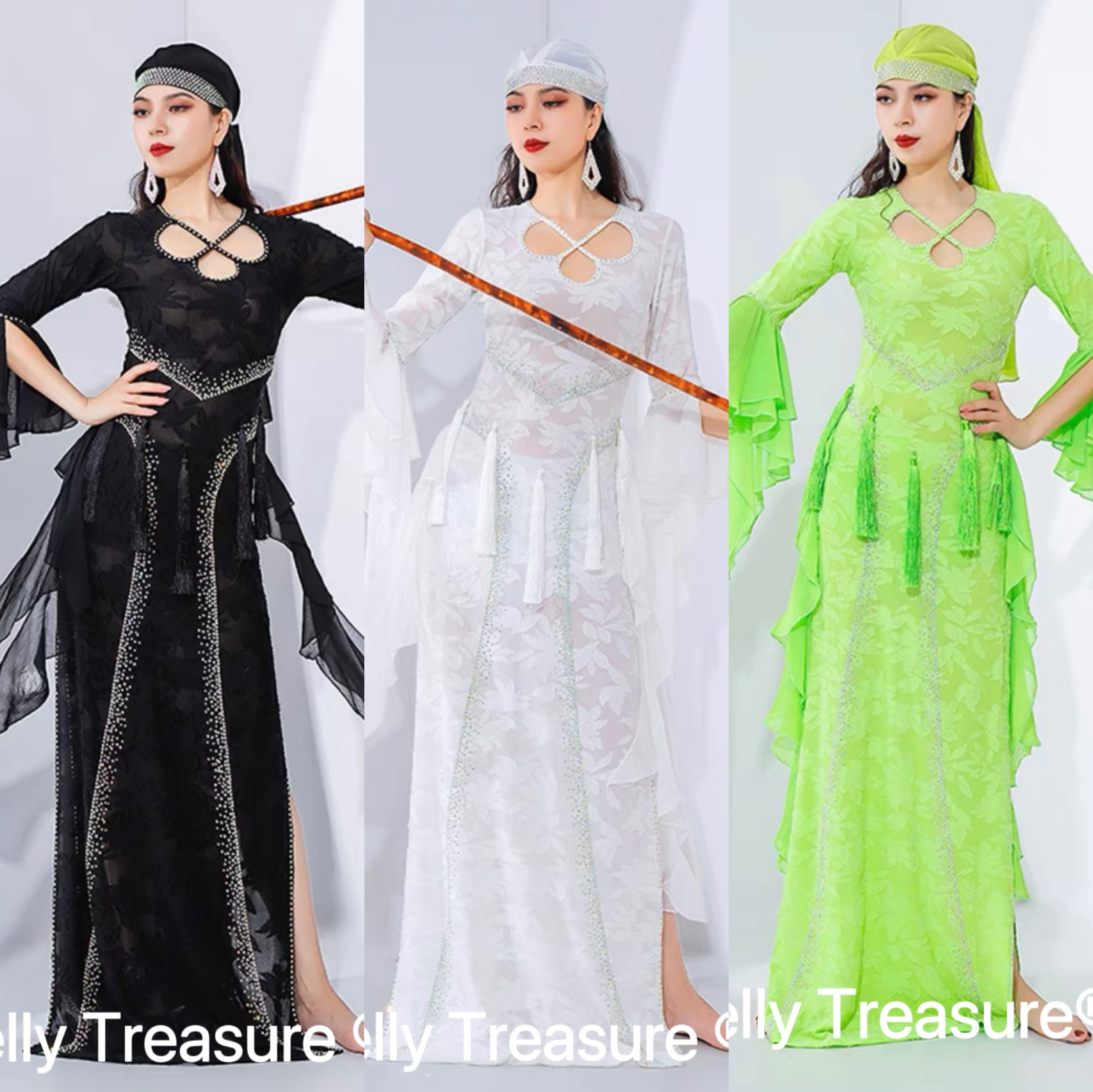 ベリーダンス バラディドレス 3カラー QCZW YC092 202206 | Belly