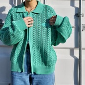 【X-girl】CROCHET DOUBLE ZIP CARDIGAN【エックスガール】