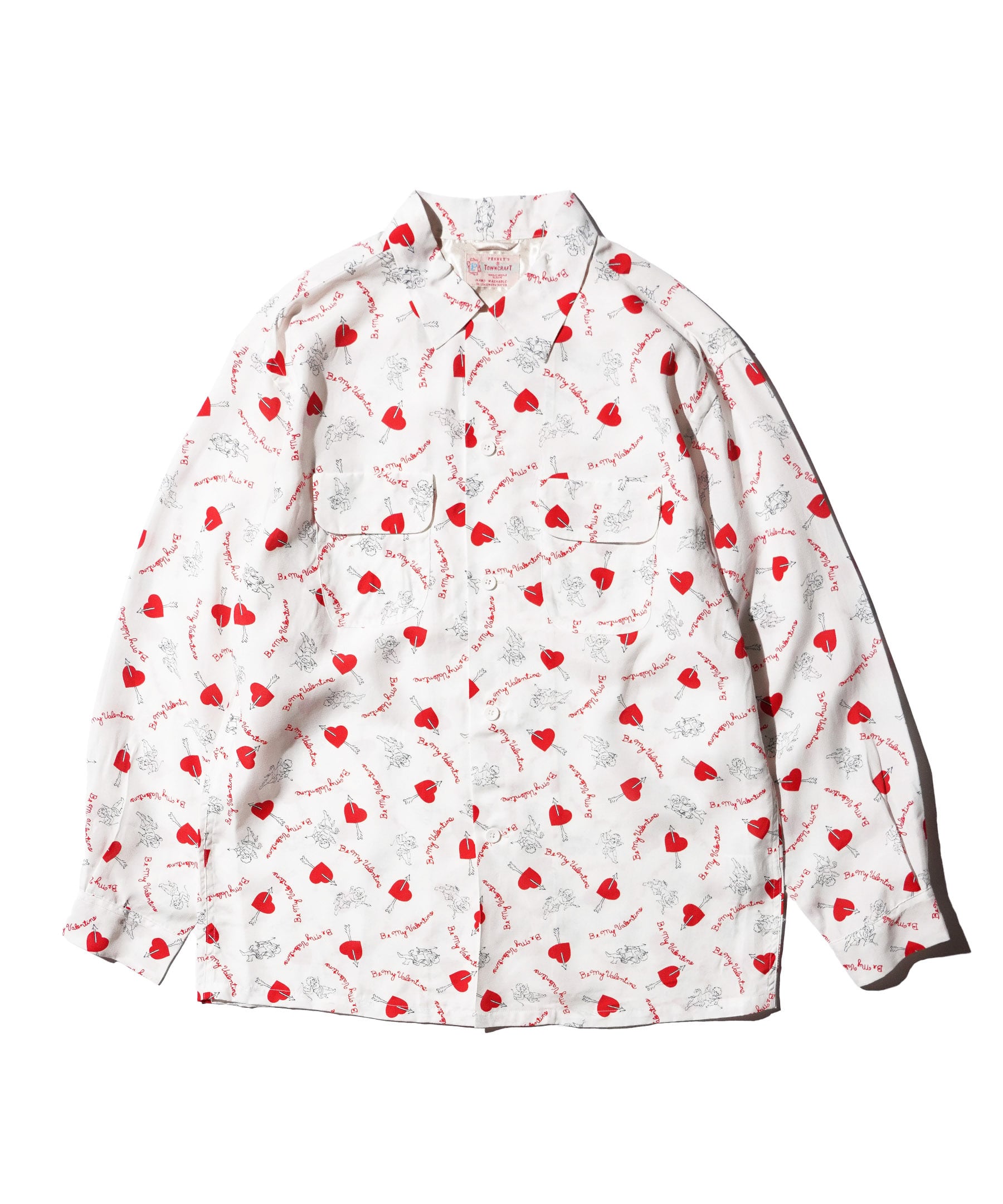 TOWNCRAFT|PRINTED RAYON ROOP COLLAR SHIRTS "送料無料"