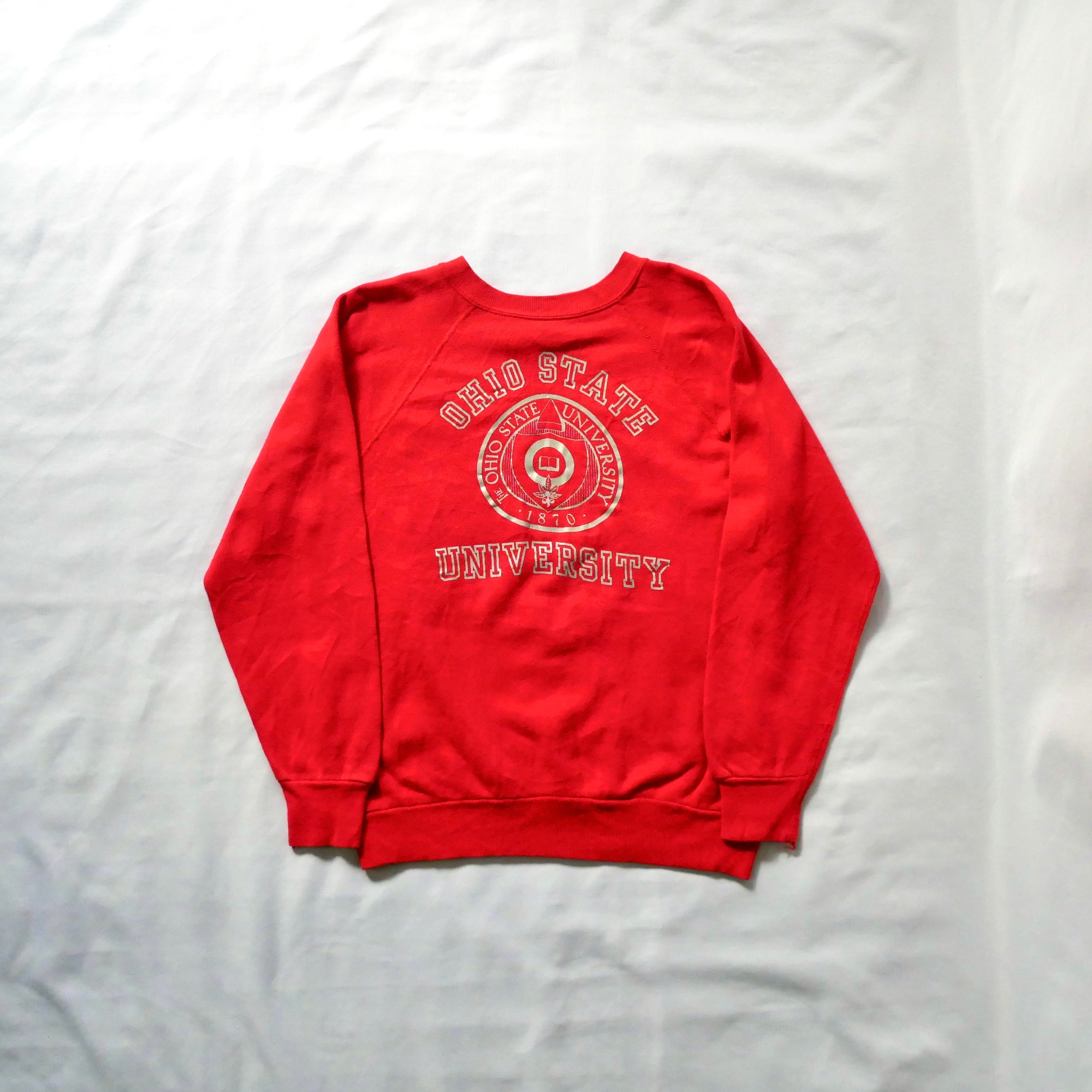 80s vintage madein USA red college sweat 80年代 ヴィンテージ