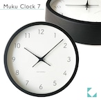 KATOMOKU muku clock 7 ブラック km-60BK