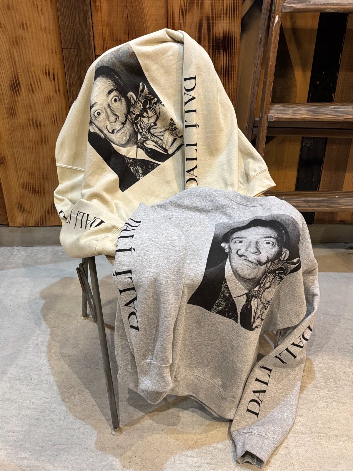 Salvador Dali Portrait Print Sweat | m.used clothing store