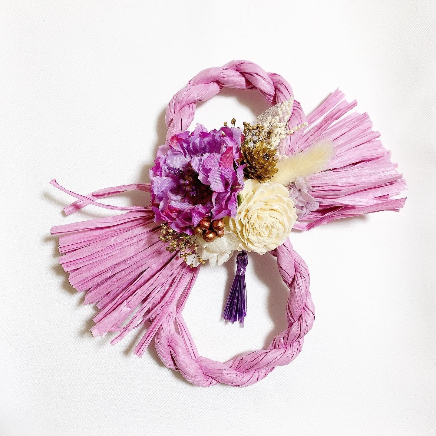 しめ縄風リース ラベンダー しめ縄風リース ラベンダー