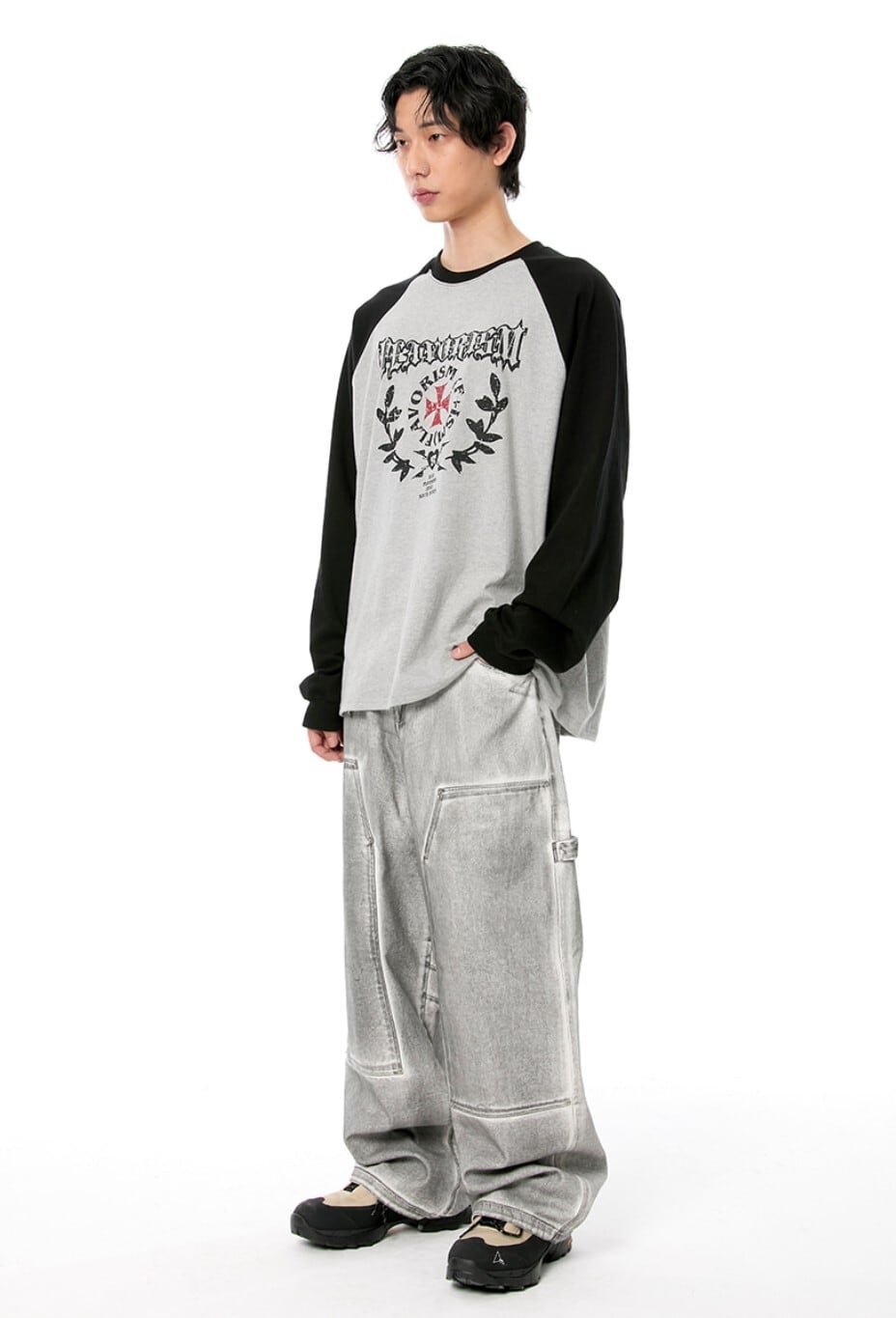 在庫少なめ！☆ENHYPEN ソヌ 着用！！【FLAVORISM】Laurel Raglan Long