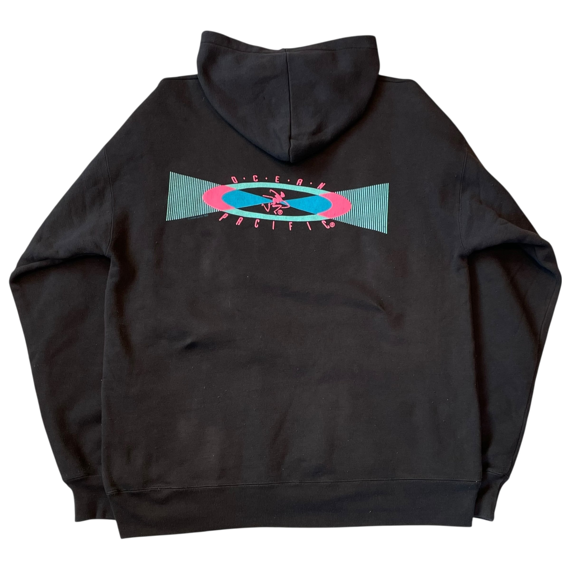 90s Ocean Pacific print sweat hoodie