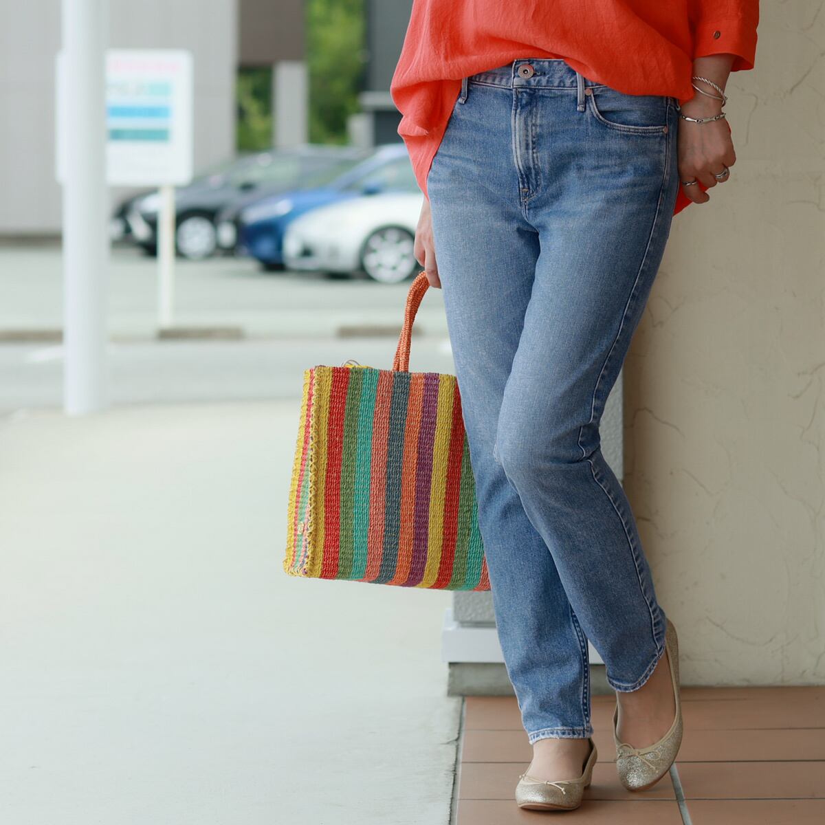 【営業日15:00迄のご注文は当日発送可能】upper hights (アッパーハイツ) スリムテーパードストレッチデニム ロングバージョン THE STELLA LUX