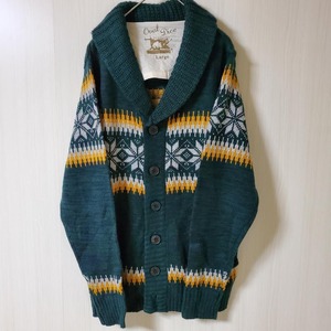【USED】メンズ　カーディガン　春コーデ　Lサイズ