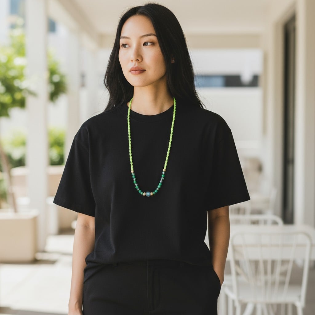 KARAヘンプネックレス・グリーン