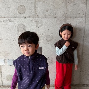 PIE［取寄］dot fleece vest 26winter