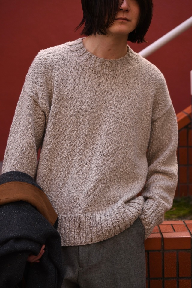 Cale / Cashmere Hand Knit (Natural)