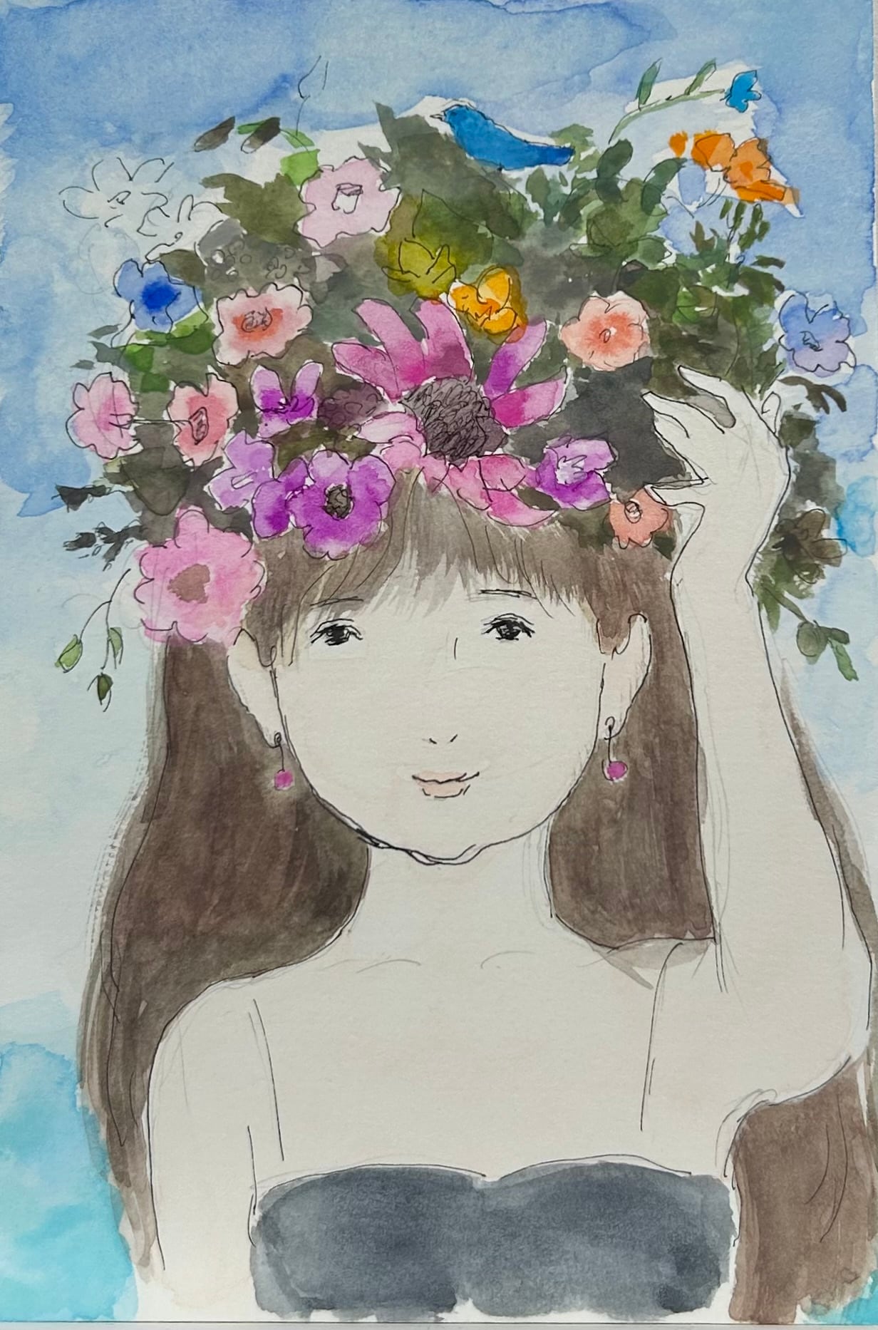 花と少女 | maekawamasayuki.art