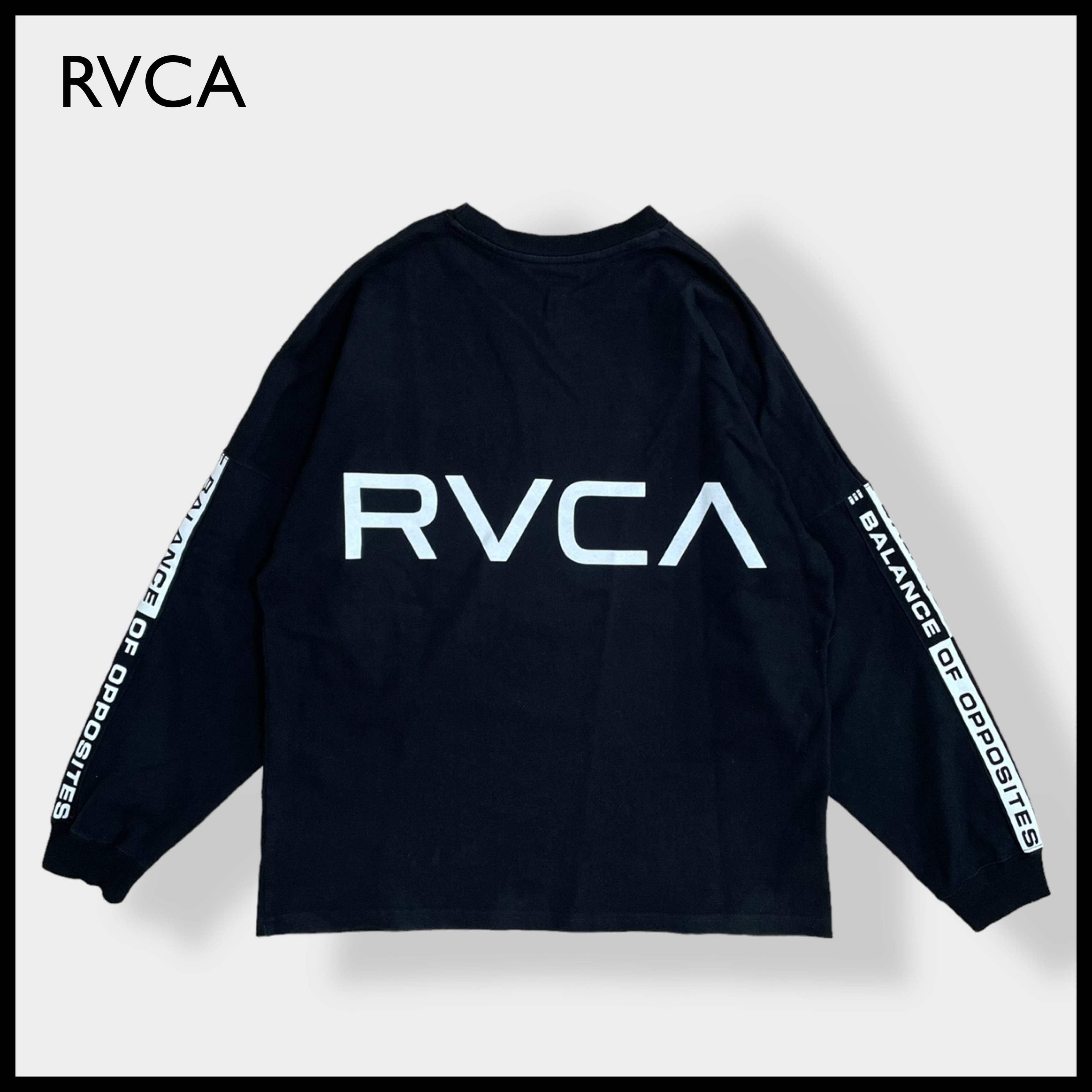 RVCAルーカ ロングTシャツ バックプリント バックロゴ ワンポイント