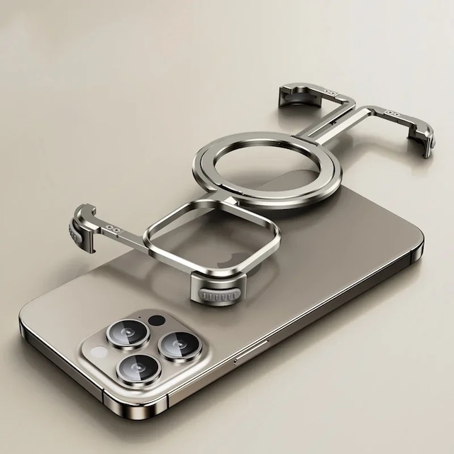 ◆iPhone 16/15/14/Pro/Pro Max/Plus◆ I-Shaped Aluminum Phone Case / I-シェイプ アルミニウム スマホケース