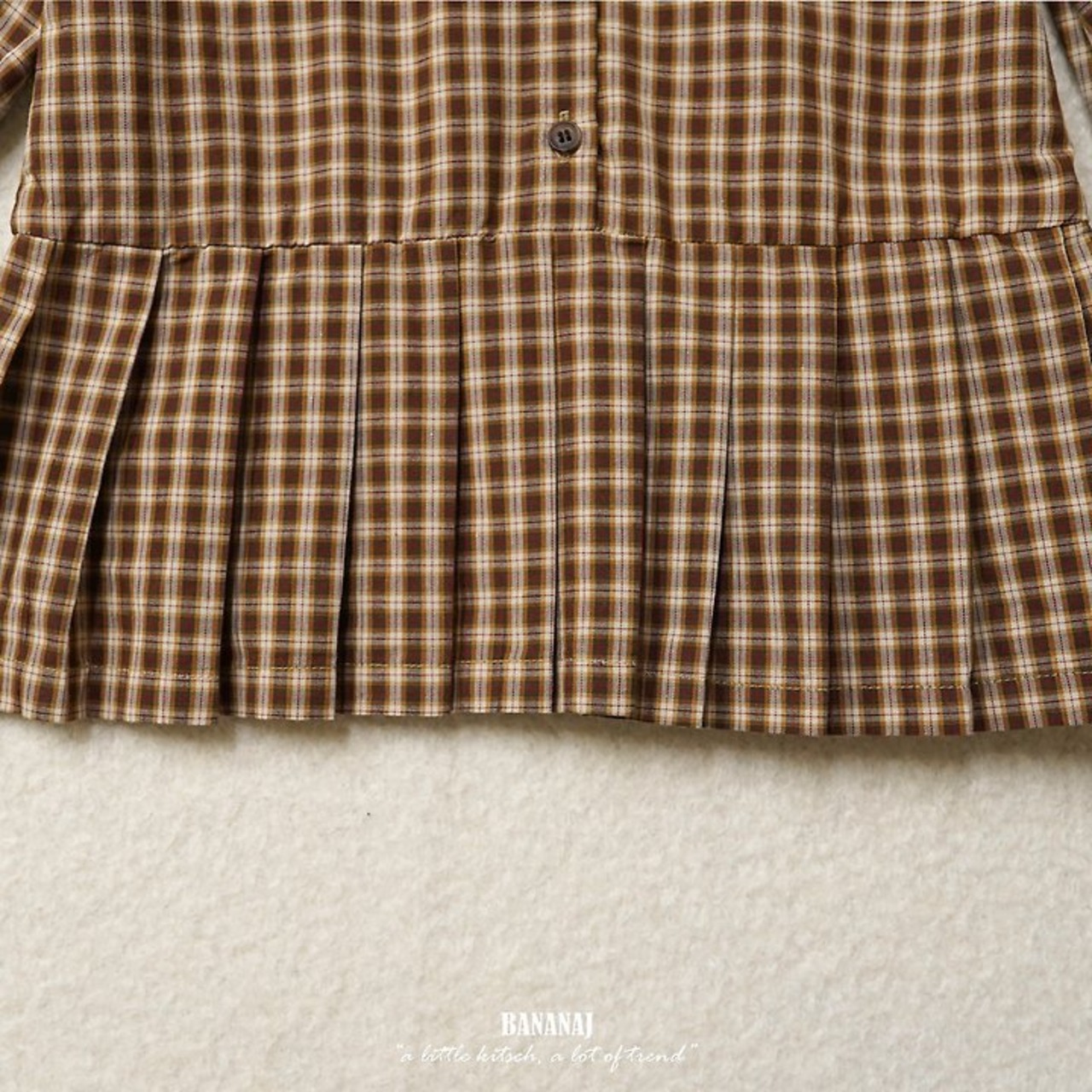 韓国子供服 / BANANA J / 26Autumn / リサ プリーツワンピース / 秋服 / キッズ *XS~JS*