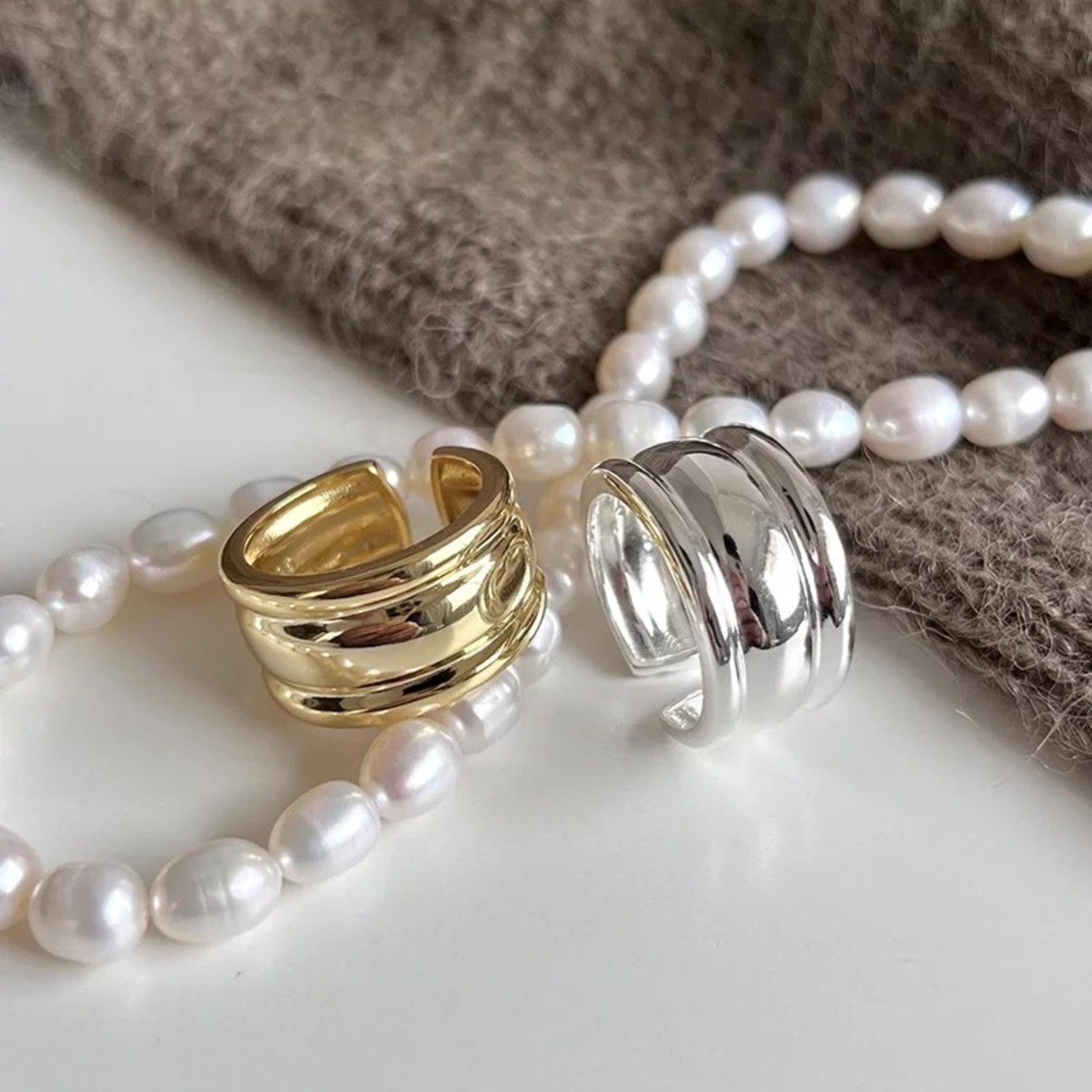 S925 Chubby ring (R136-2)
