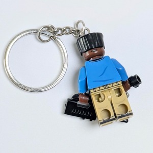 ★ブロックフィギュアキーホルダー★【 Stranger Things / ストレンジャーシングス 】 ルーカス・シンクレア / Season5 〚アメリカン雑貨 アメトイ〛