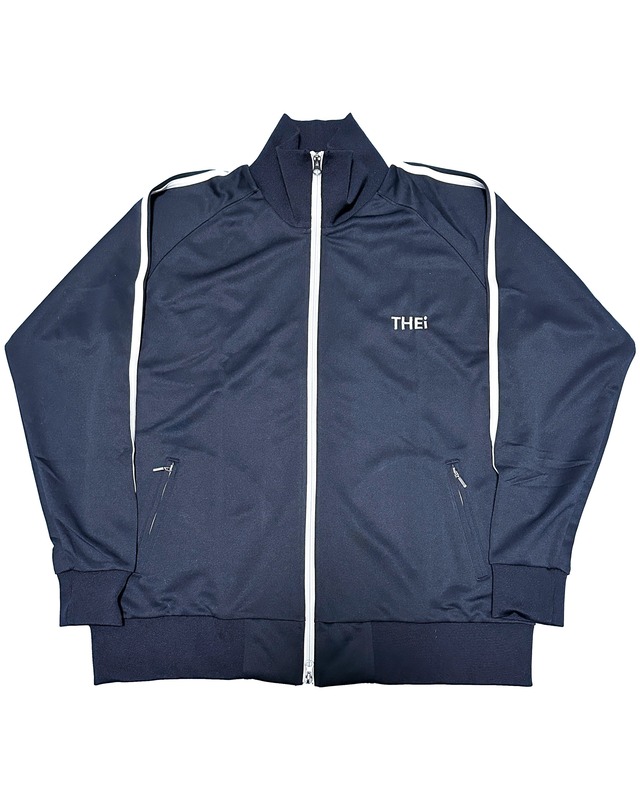 BASIC ONE POINT TRACK JACKET - NAVY / WHITE