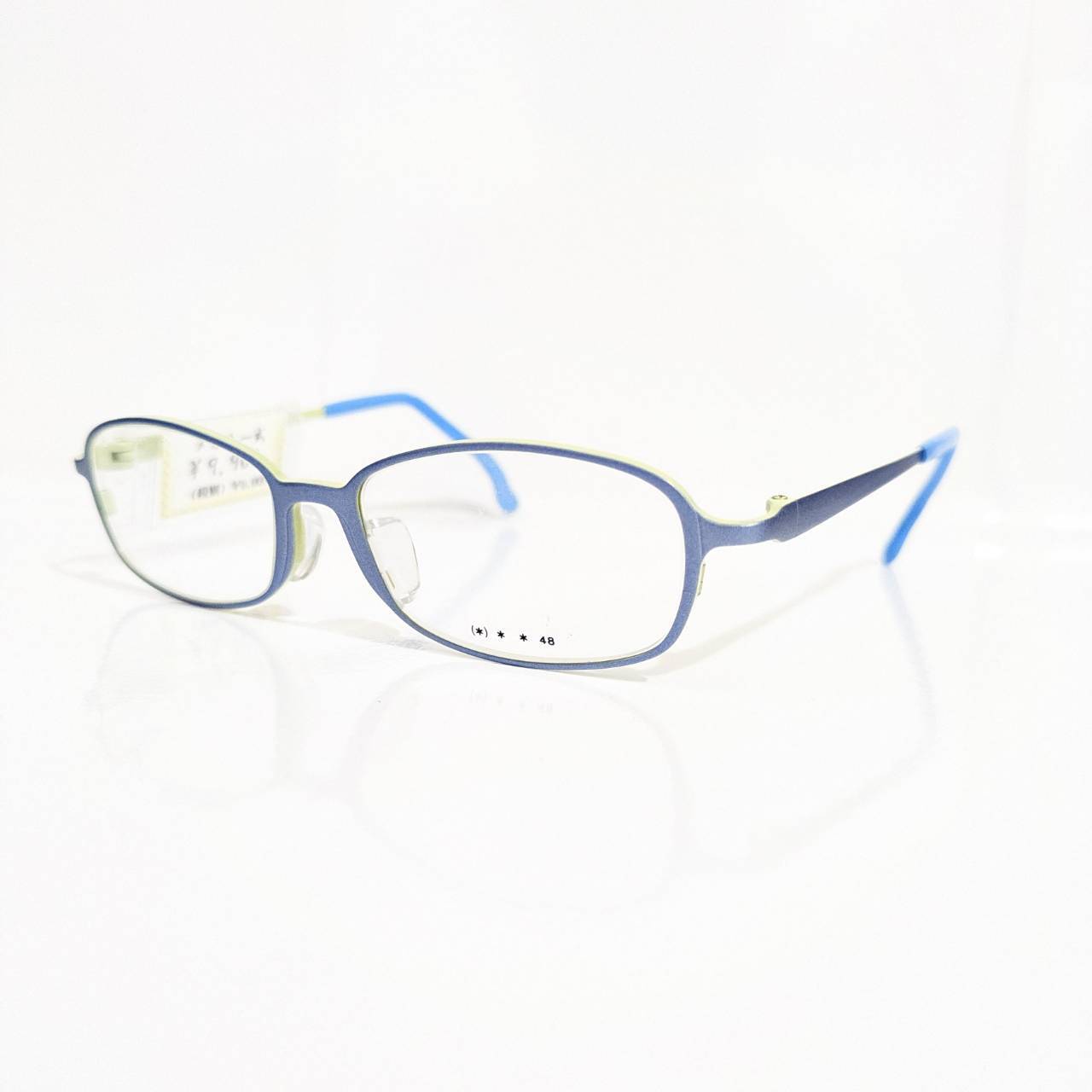 【KOOKI】スクエアメタルフレーム ブルー