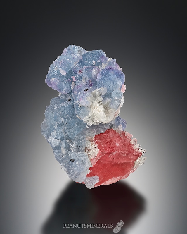 ロードクロサイト / クォーツ / テトラへドライト / フローライト【Rhodochrosite on Quartz with Tetrahedrite & Fluorite】アメリカ産