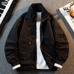 Retro Stand-Collar Flight Jacket(MT1696)