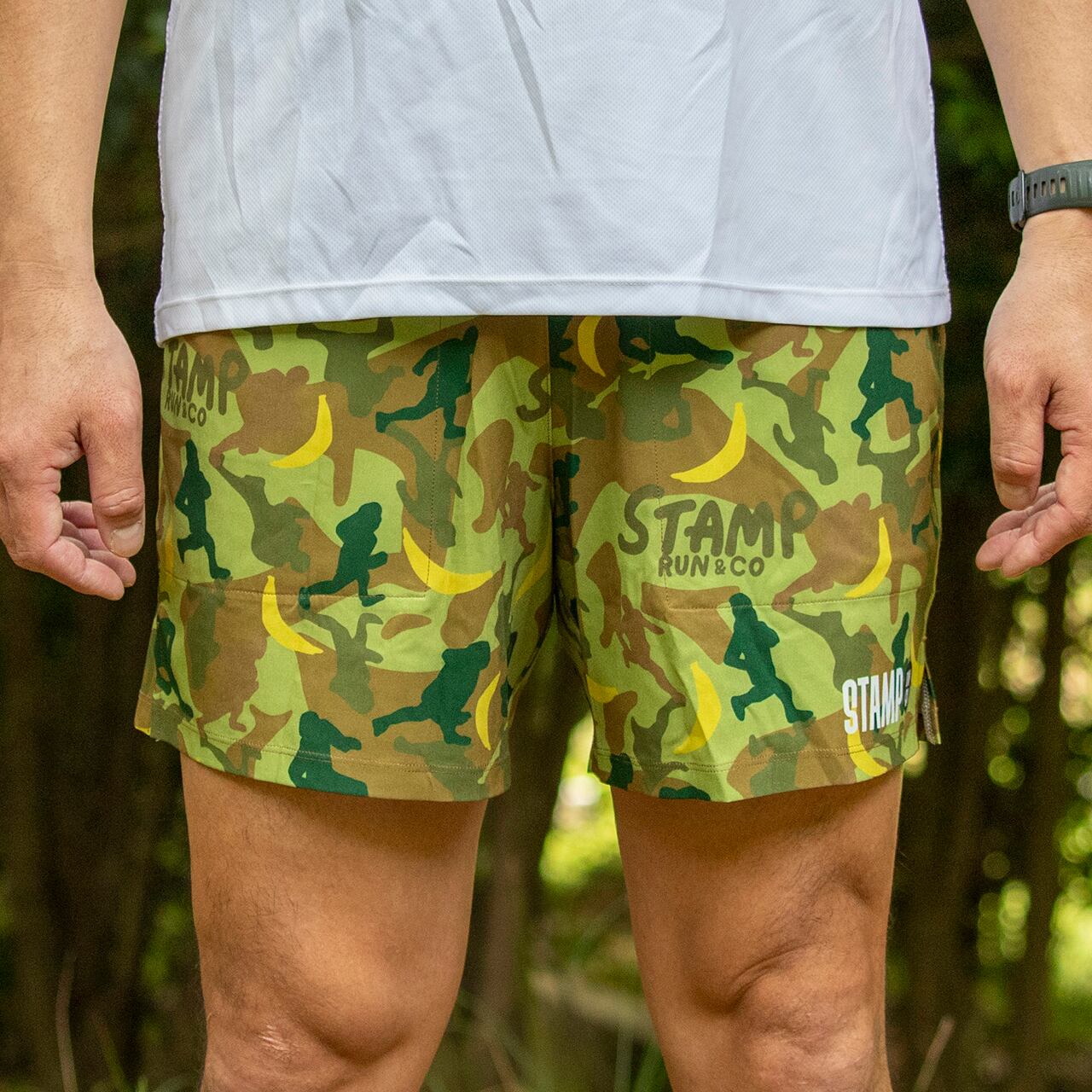 STAMP 3 POCKET SHORTS (BANANA RUNNER CAMO) | STAMP Run&Co