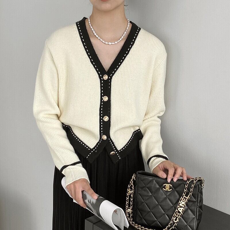 Stitch knit cardigan