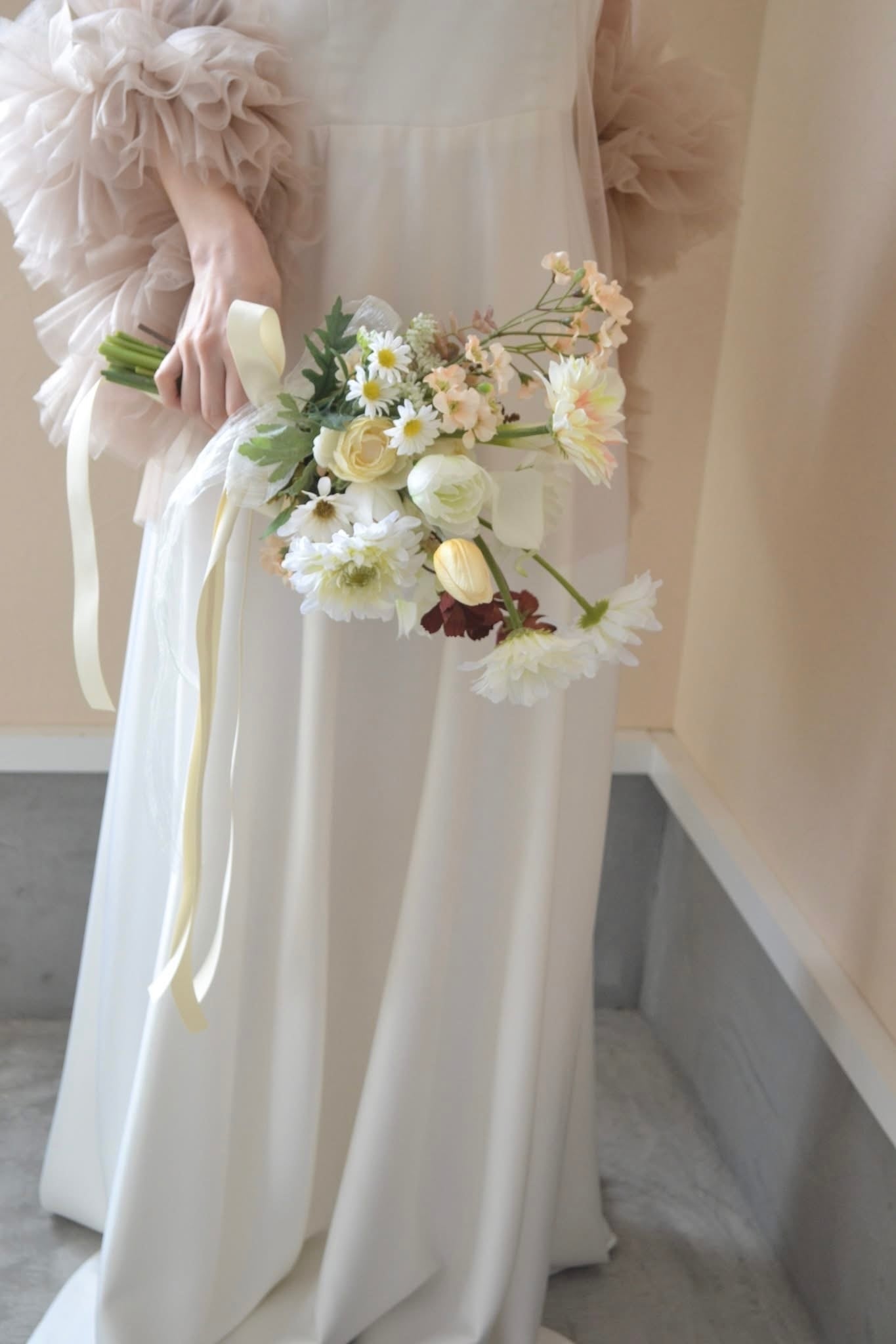 Reserved item桜とファレノのweddingブーケ・ブートニアセット