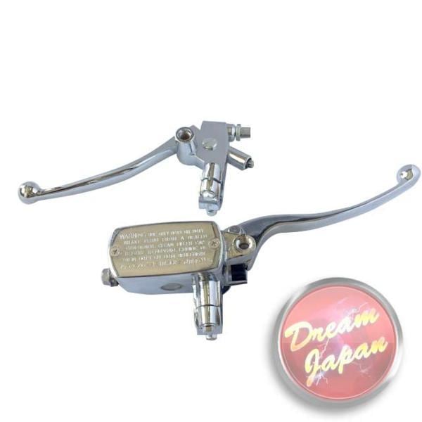 バイク ブレーキ クラッチレバー マスターシリンダー セット メッキ