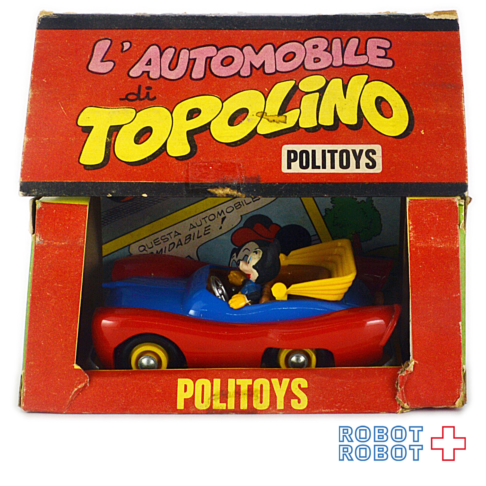 ミニカー　ポリトイズ　ミッキーマウス ミニカー Art. 602 ディズニー イタリアPOLITOYS ミッキーマウス ダイキャストカー ミニカー 箱付