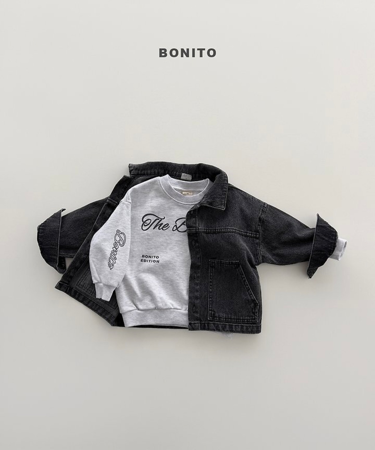 韓国子供服 / BONITO / 26Autumn / コーデュロイデニムジャケット / 秋服 *12M~JM *