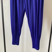 【受注予約：7月中旬入荷予定】tapered pleated 【PT】/blue