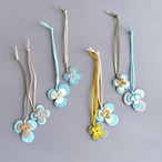 【各1点商品チャーム】パンジー&クローバー バッグチャーム