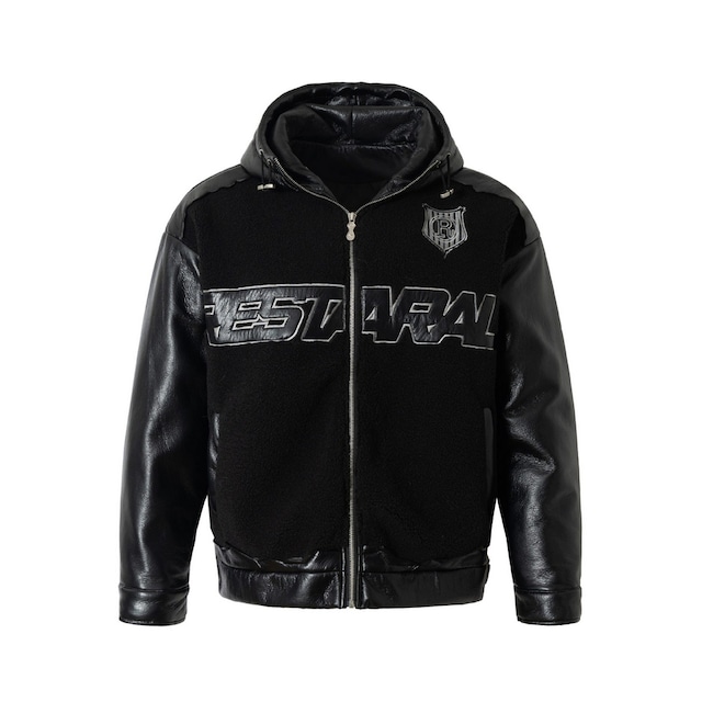 【暖かさUP】PUレザームートンコート 中綿ジャケット T1941 【暖かさUP】PUレザームートンコート 中綿ジャケット T1941