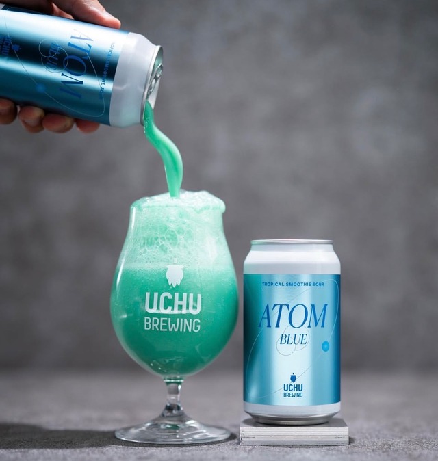 ★超レアbeer★うちゅうビール【ATOM BLUE 】smoothie sour ale  350ml