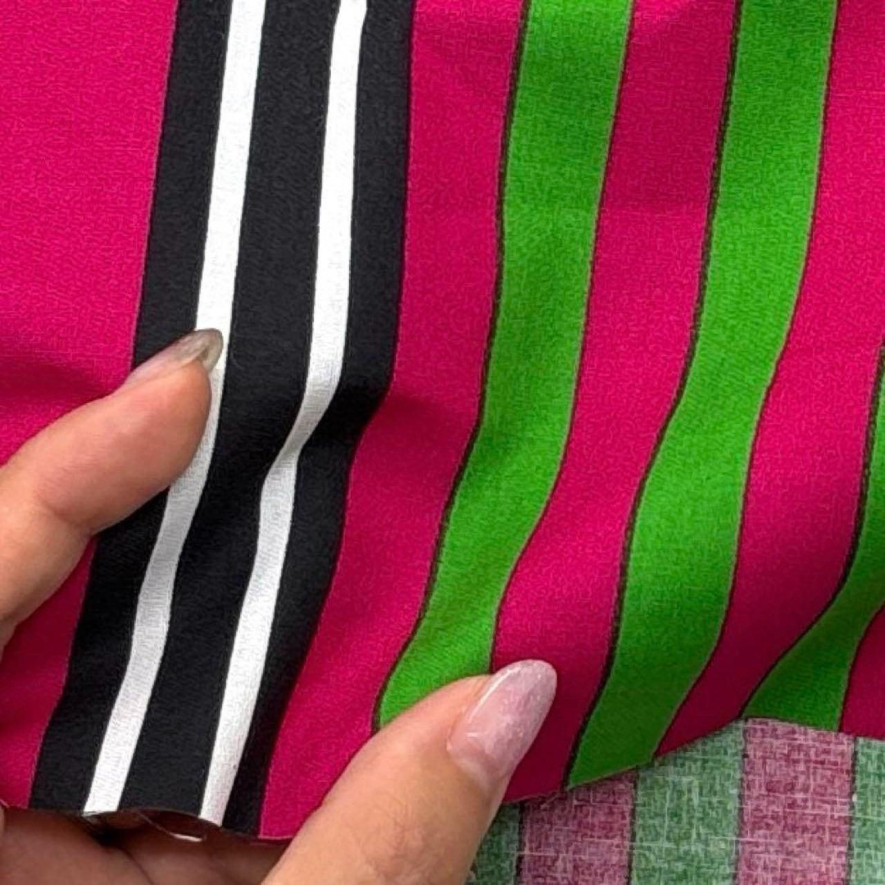 TB556◆3m◆M◆訳あり◆インド綿100%生地◆ストライプ