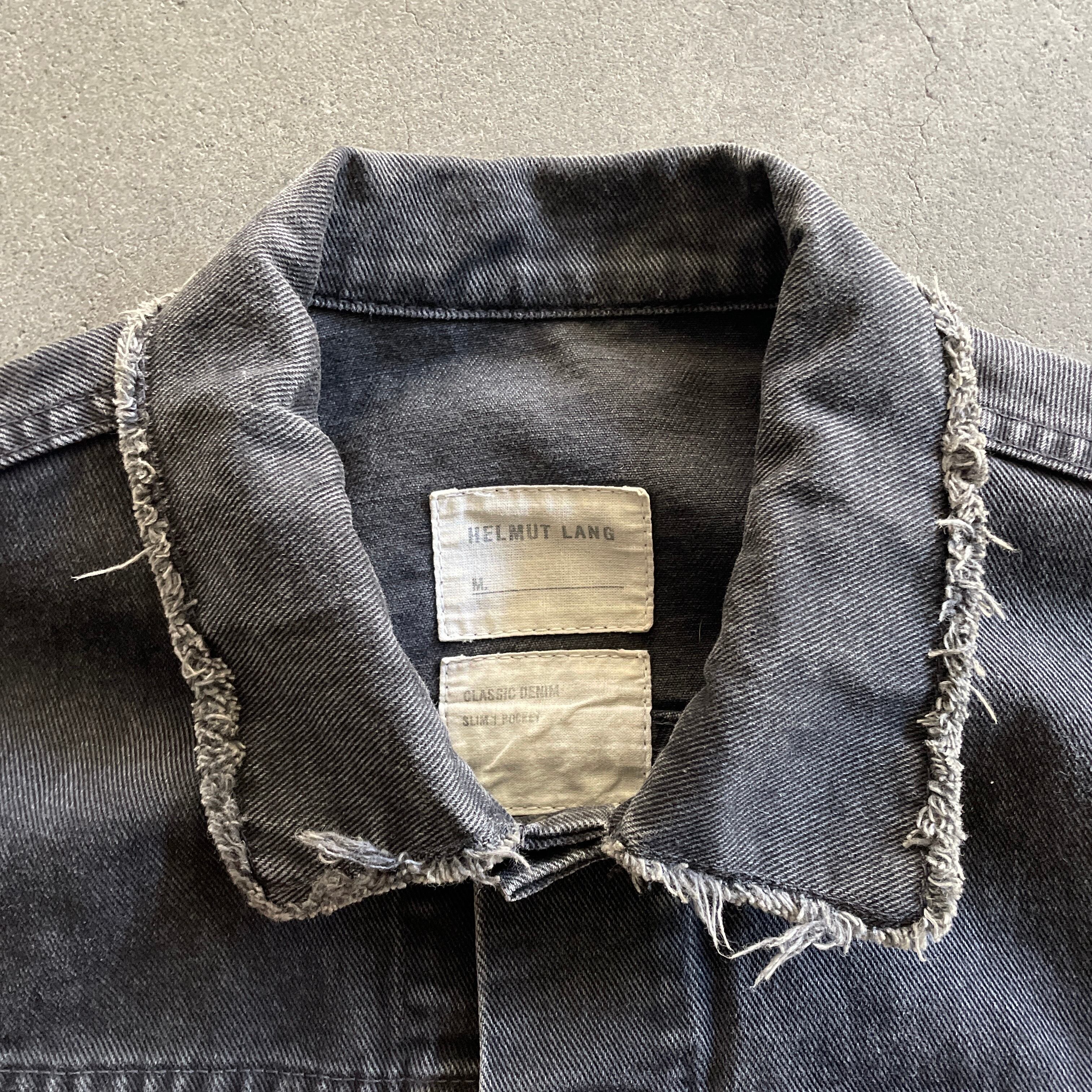 2003ss helmut lang leather sleeve denim jacket 50 | vexed_store 2003ss helmut lang leather sleeve denim jacket 50 | vexed_store
