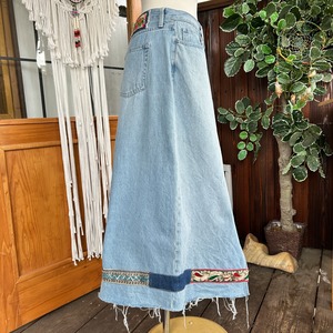 エスニックデニムスカート