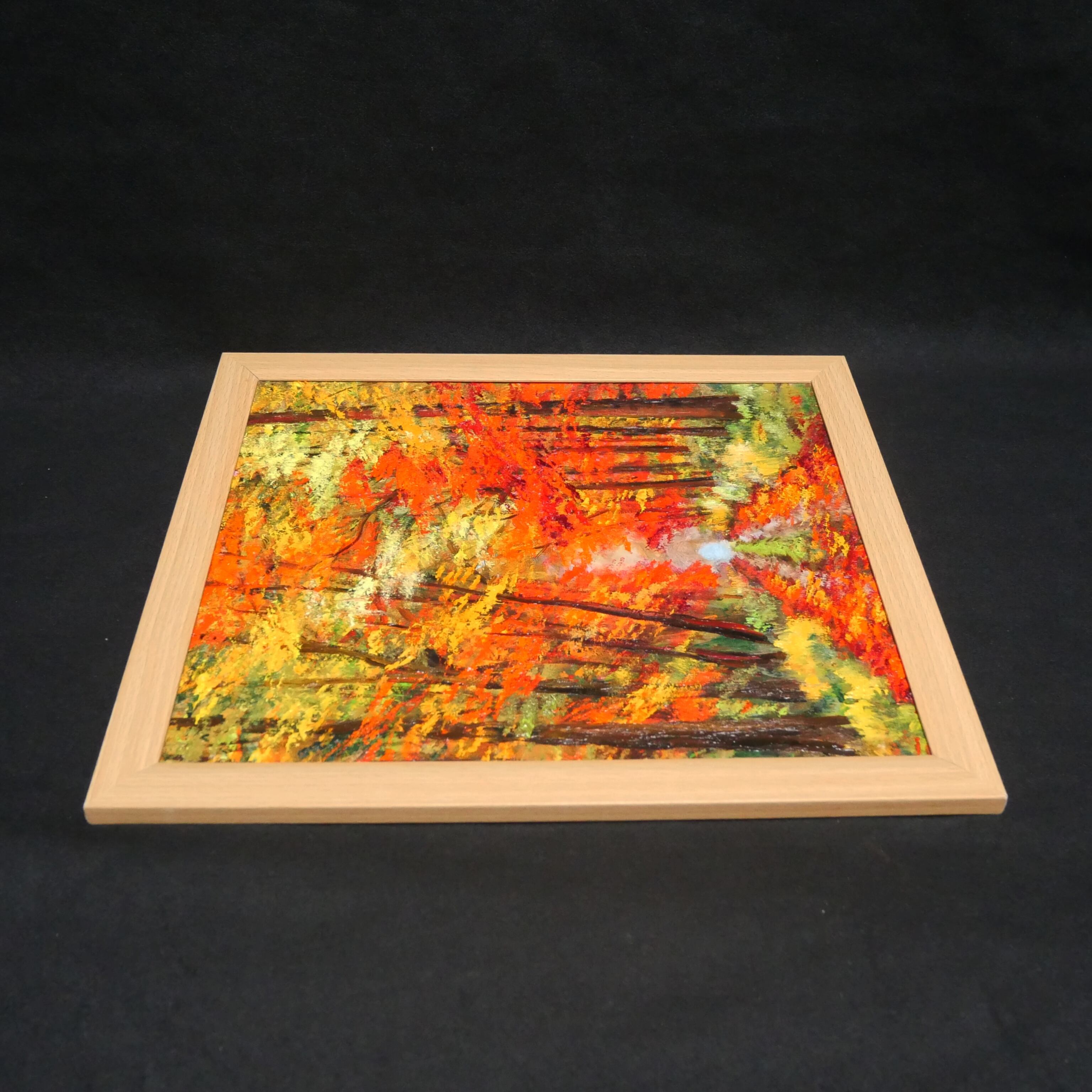 油絵 油彩 油彩画 絵 絵画 【紅葉の回廊】 | HIROSHI1990