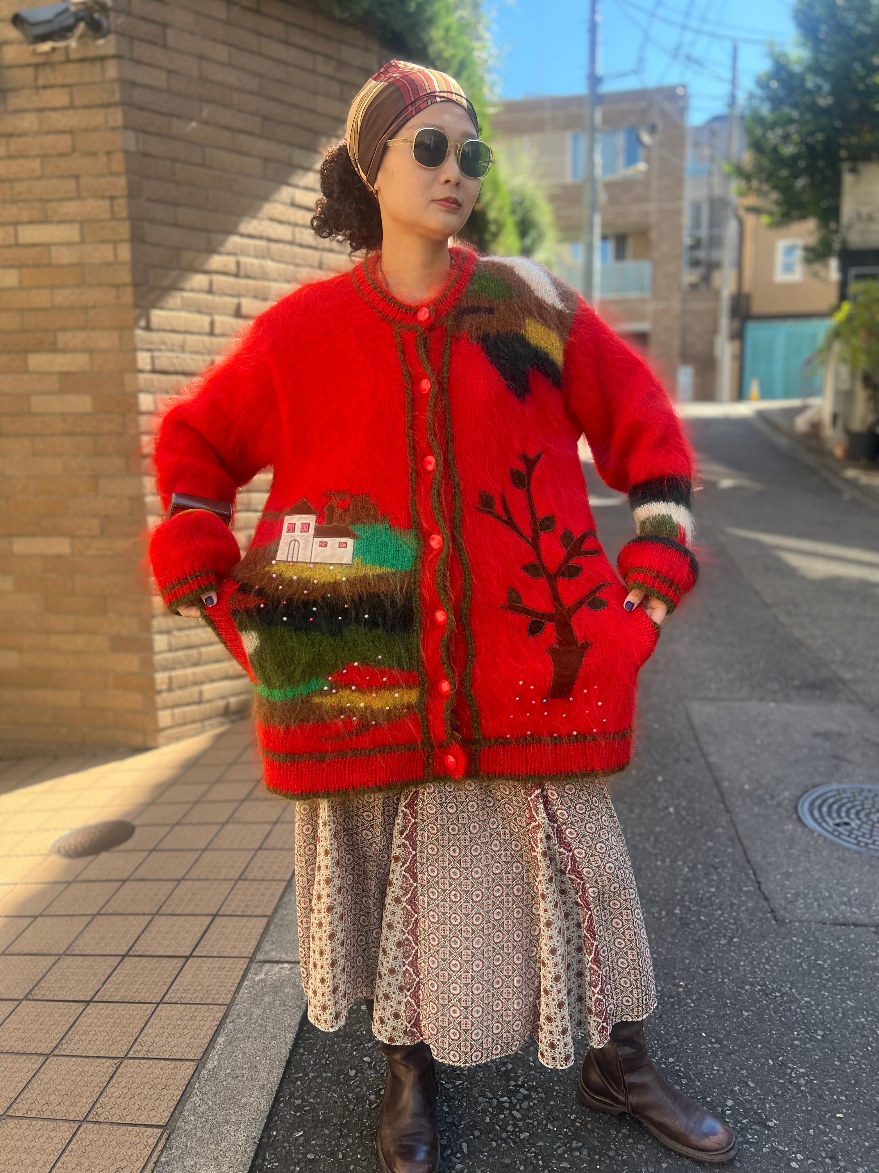 vintage knit coat